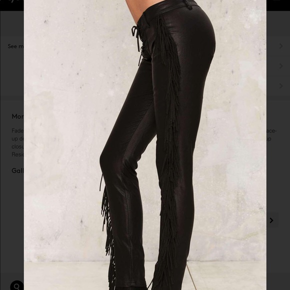 4️⃣💟 faded love vegan leather pants - Picture 3 of 5